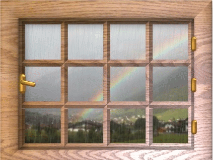 rainbow window