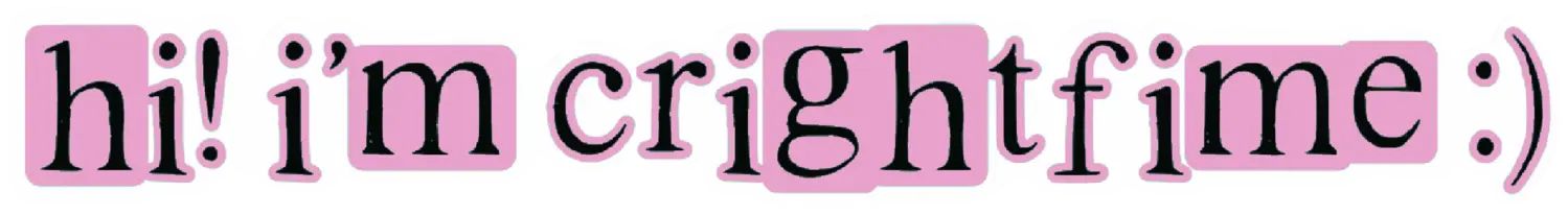 hi i'm crightfime